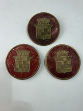 Lot Of 3 1930s-1940s Cadillac Dog Dish Centerhub Cap Medallions