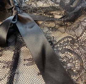 Dita Von Teese Black Lace Sheer Lingerie Bodysuit Size XL New