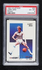 1992 Courtside Flashbacks Promotional Picture Back Larry Bird #20 PSA 6 HOF 0ad