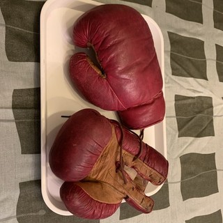 Vintage 1950’s / 60’s Leather Boxing Gloves Collectable Children’s Size
