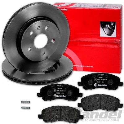 brembo BREMSSCHEIBEN + BELÄGE VORNE für JEEP COMPASS PATIOT SEBRING AVENGER