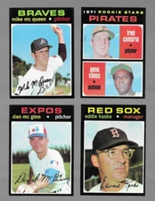 1971 Topps Baseball: Choose Your Card (#421 - #543) FREE SHIPPING!