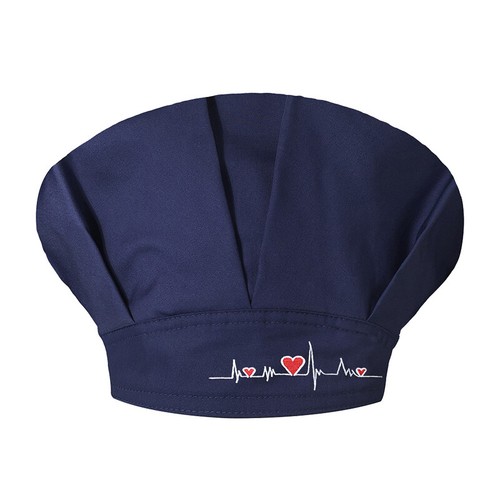 Unisex Adjustable Cotton Bouffant Scrub Cap Solid Embroidery Doctor Nurse Hat - Picture 27 of 35