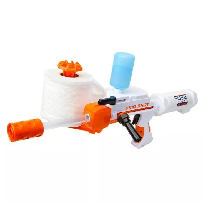Toilet Paper Blaster Skid Shot Toy Gun Gag Gift