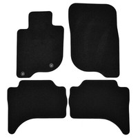 Velour FußMatten Automatten FüR Mitsubishi L200 2015-2019 4-Tlg Schwarz