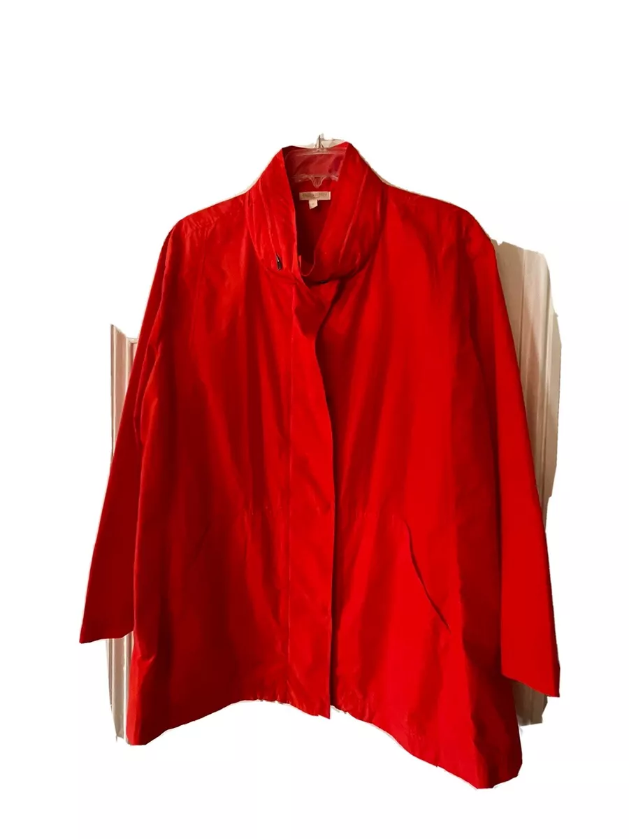 Eileen fisher light shop organic cotton nylon jacket
