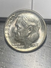 1957 P Roosevelt Dime - BU - As Shown! (#1107)