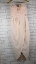 Sheike womens evening dress maxi pink sweat heart neck 8