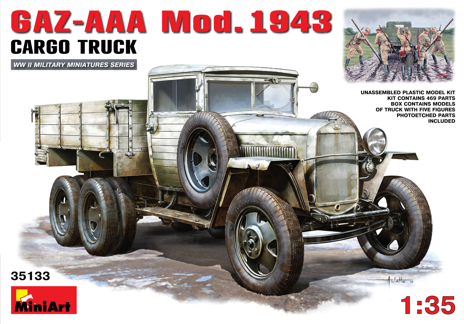 MINIART 35133 1:35 GAZ-AAA Mod. 1943 Cargo Truck