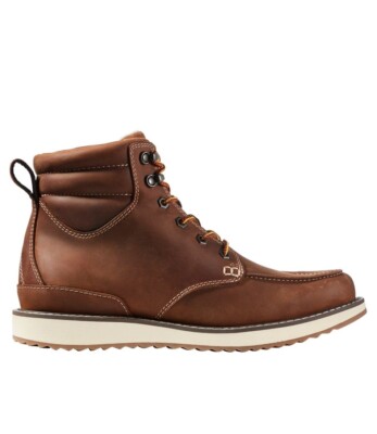 L.L.Bean Men's Stonington Moc Toe Boots - Size: 8M Dark Oakwood (507137)