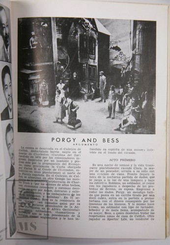 1955 Porgy & Bess Musical Theatre Brochure - George Gershwin - Windsor Palace - Picture 3 of 7