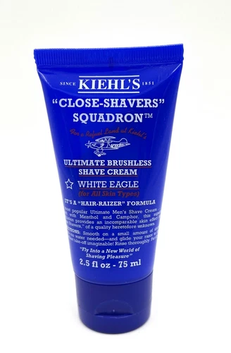 Kiehl's Close-Shavers Squadron Ultimate Brushless Shave Cream White 2.5 oz/ 75ml - Picture 1 of 2