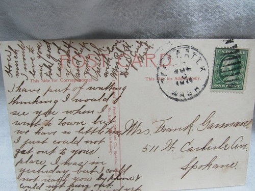 Early 1900’s Postcard St. Joe Idaho 1st Pack Train Summit Mt. Baldy - Picture 3 of 4