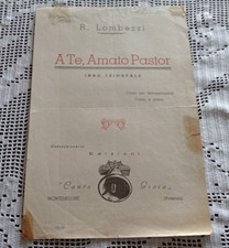 Spartiti Musicali  A te, Amato Pastor • Inno trionfale di Rodolfo Lombezzi
