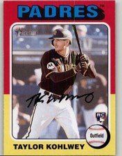 2024 Topps Heritage Taylor Kohlwey Rookie #154 RC San Diego Padres