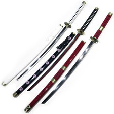 Katana Anime ONE PIECE of Roronoa Zoro  Holz 3er PACK Santoryu Anime Cosplay