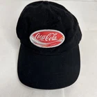 vintage Coca Cola adjustable Hat Black Logo Embroidered