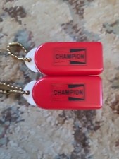 Lot Of 2 Floating Key Chains Buoy Boat Bobber Marine Red And White Keychain