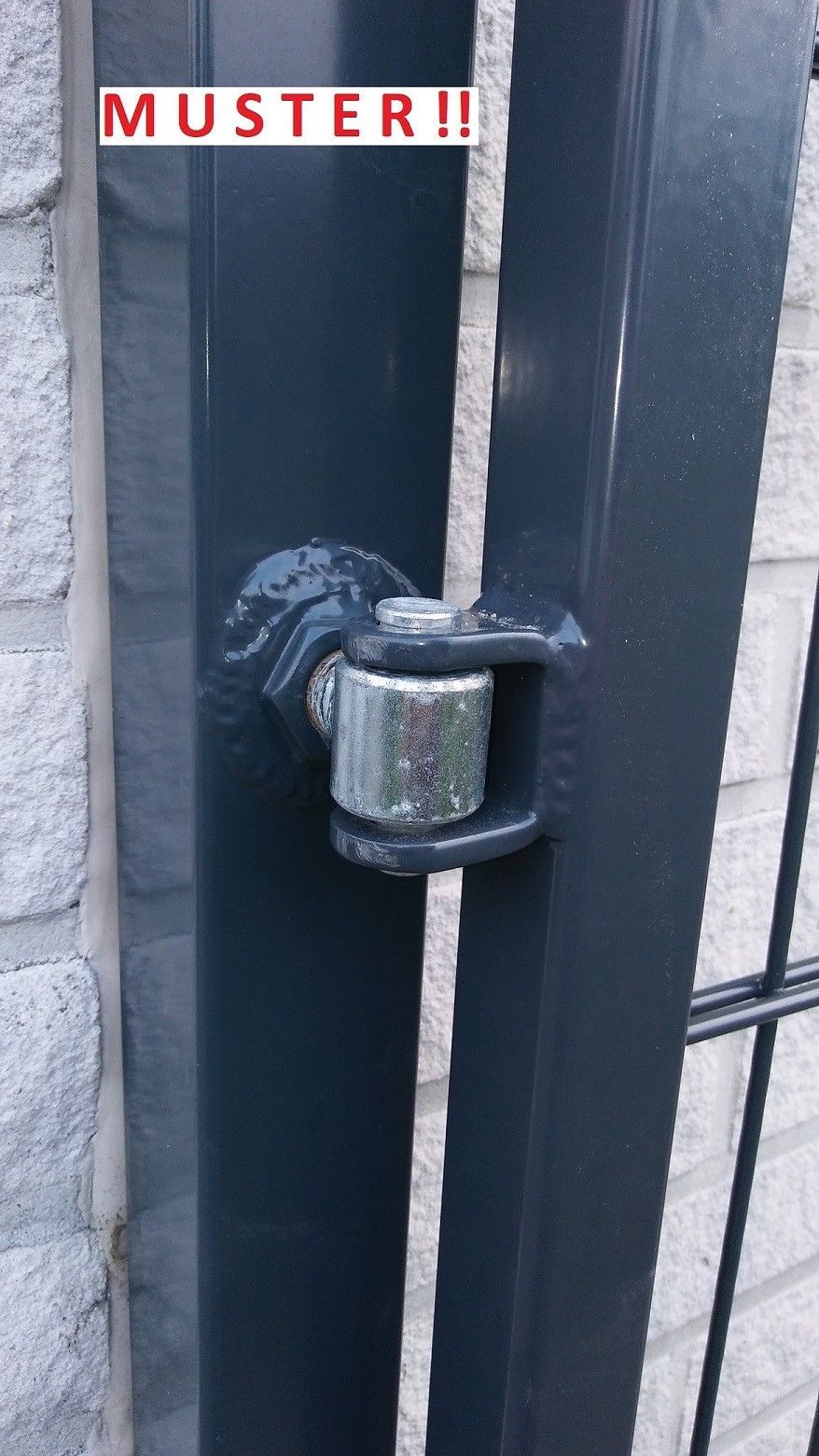 Gartentor Pforte Tor Nach Mass Breite 80 150cm 1 Flugelig 120cm Hoch Ral7016 Ebay