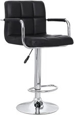 AC Pacific Contemporary Hydraulic Adjustable Swivel Kitchen Bar Stool Chair with