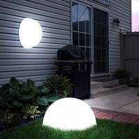 AußEnlampe Solarleuchte Gartendeko Kugelleuchte Led Wandleuchte Halbkugel 2X
