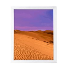 Designs ByLITA Purple Desert Dunes Nightscape, Wall Print Art Old Masterpieces