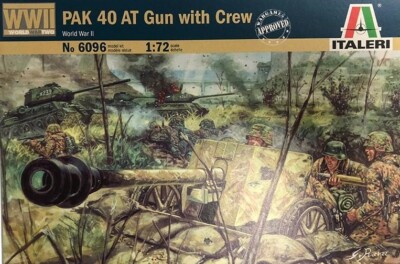 Figurines Italeri Canon Antichar PAK 40 Avec Équipage - Échelle 1:72, Kit N°6096 Occasion