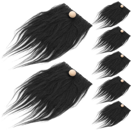Pom Pom Maker & Faux Fur Fabric Set with 24 Pre-Cut Gnome Beards & Wooden- - Afbeelding 1 van 14