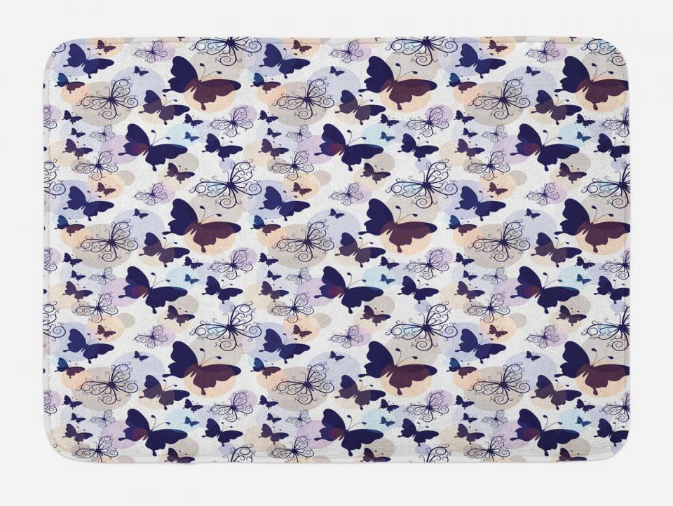 Plush Non-Slip Pet Animals Bath Mat 29.5x17.5 Inches Soft Bathroom Decor