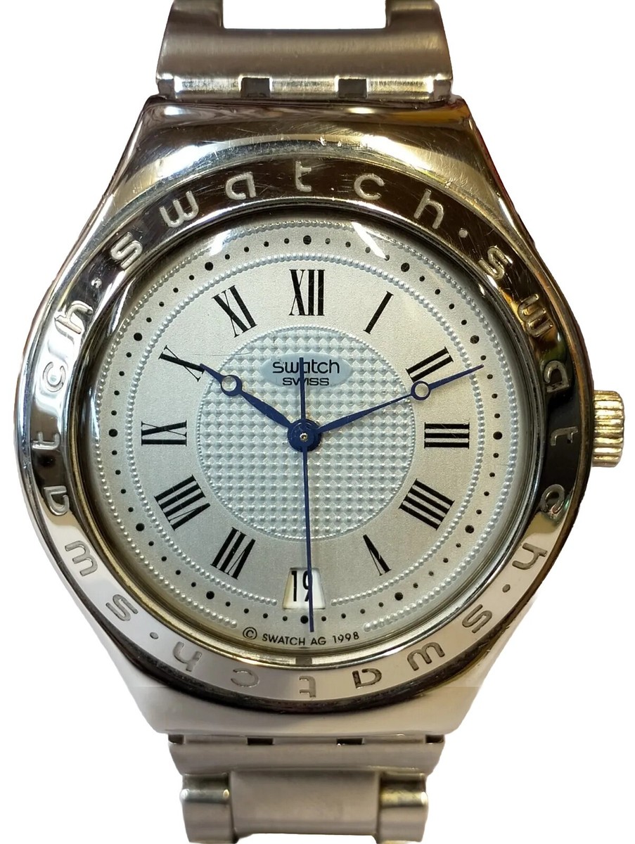 AUTHENTIC SWATCH SWISS AUTOMATIC MEN'S ETTA DATE ROMAN INDICES