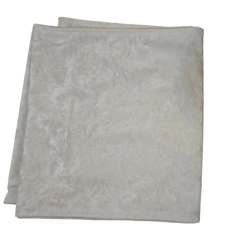 Velvet Ivory Table Runner - Elegant Design 116 x 16 Luxury Dining Centerpiece - Image 3 of 3