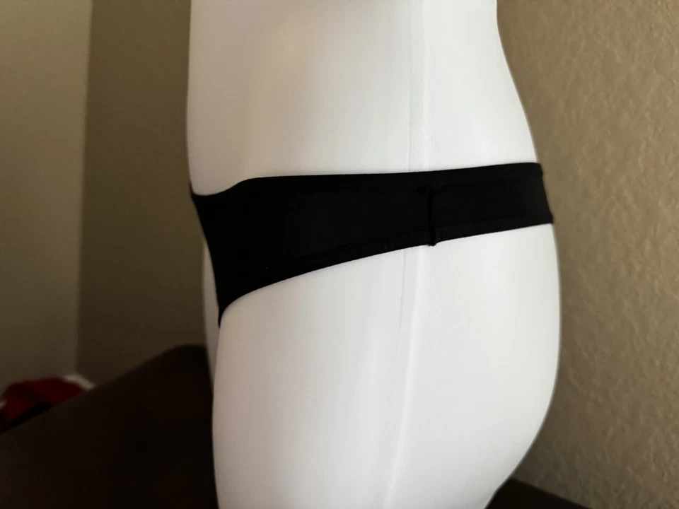 Forever 21 Black classic thong satin/modal panties NWT Size Large - Image 3 of 3