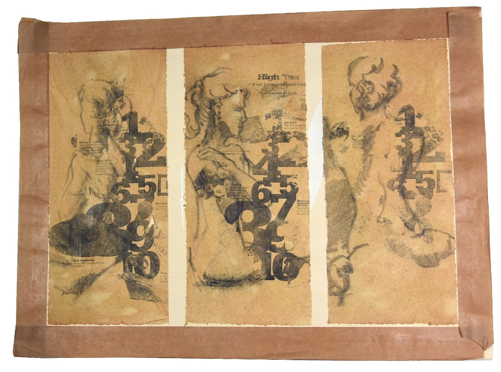 Arte de desnudos Papel Técnica mixta y Collage Arte