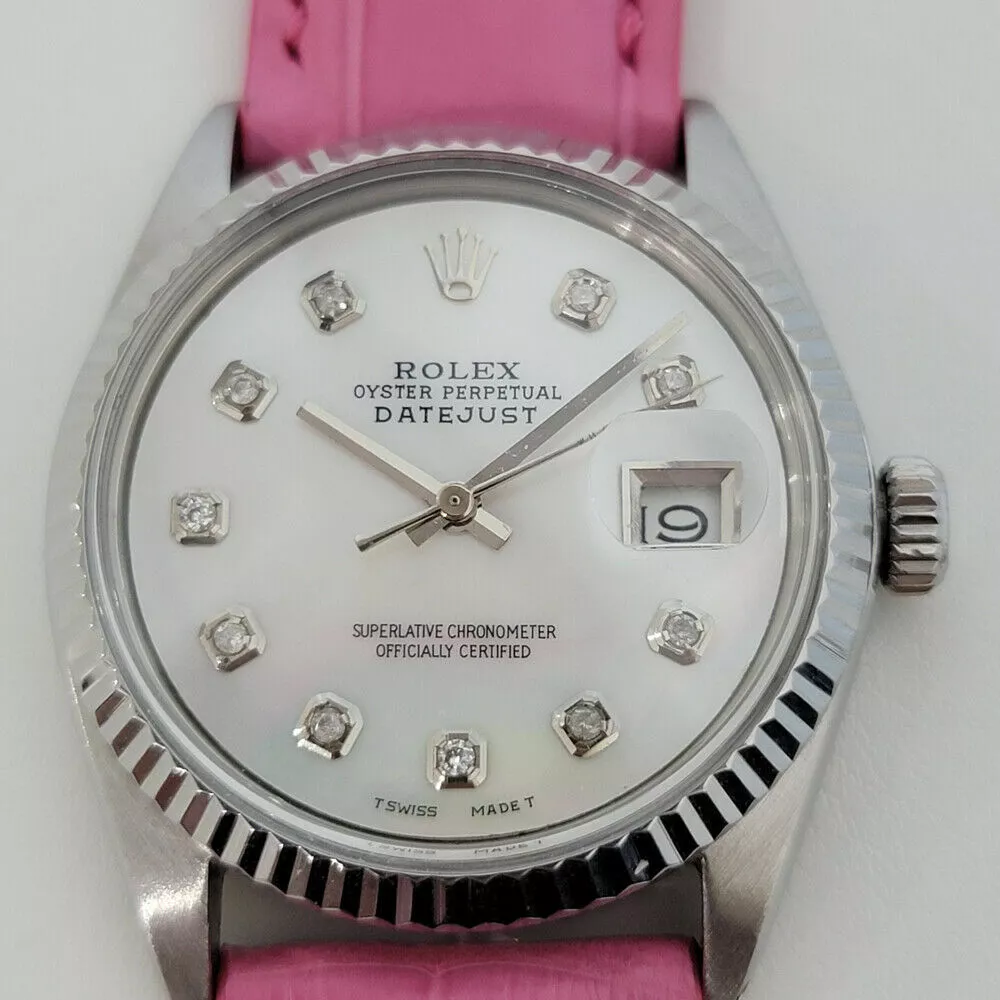 Rolex 1970s mens clearance datejust diamond watch
