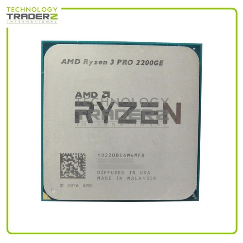 YD220BC6M4MFB AMD Ryzen 3 Pro 2200GE Quad-Core 3.20GHz 4MB Processor - 第 1/1 張圖片