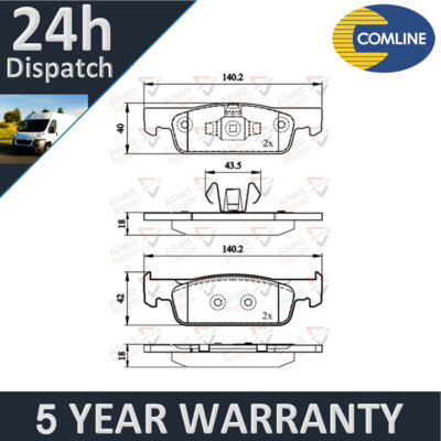 Fits Clio Twingo Sandero Logan Forfour Allied Nippon Front Brake Pads Set