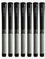Set of 7 Winn  Dri-tac LT (less Taper) Golf Grip Midsize 6LTDT-BKG
