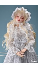 Dollmore 1/3 BJD outfits SD - DDW Dress Set White including bonnet, dress