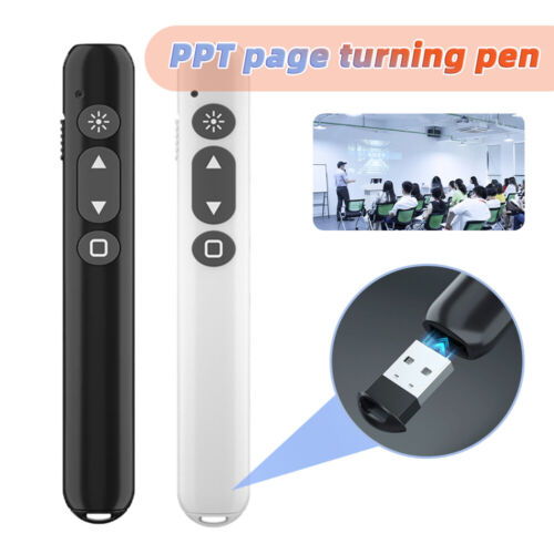 Wireless PPT Presenter Power Point Präsentation Laserpointer Klickerstift 4 Farben - Bild 3 von 23