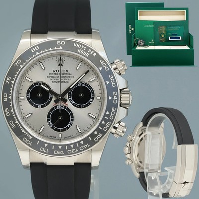 2025 NEW PAPERS Rolex Daytona White Gold 126519LN Ceramic Ghost Watch Box