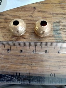 22kt Yellow Gold Bead Balls 3.37 Grams 