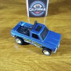 Vintage Hot Wheels Real Riders Bywayman Blue White Hubs 1984 Chevy Pickup Truck