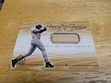 2001 SP Game Bat Edition BERNIE WILLIAMS Piece of the Game Bat Relic Insert BW