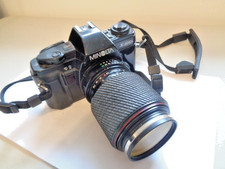 MINOLTA  X-300s Camera and Tokina SD 70-210mm Lens with Colour Filter Used