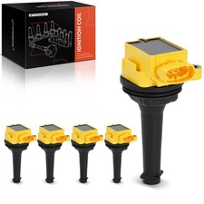 A-premium 5x Yellow Ignition Coil For Volvo Xc60 S60 Xc70 C70 V60 C30 S40 V50