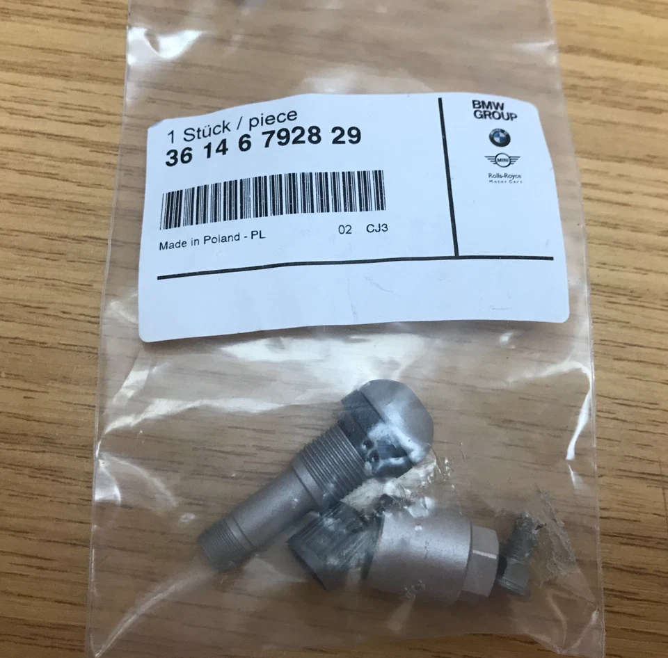 Válvula de tornillo RDC ORIGINAL BMW, MINI presión de neumáticos. 36146792829 E90, F30 etc lana Foto 4 de 4