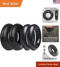 4.80/4.00-8" Tubed Tire & Inner Tube Set - Perfect for Dollies and Garden Carts