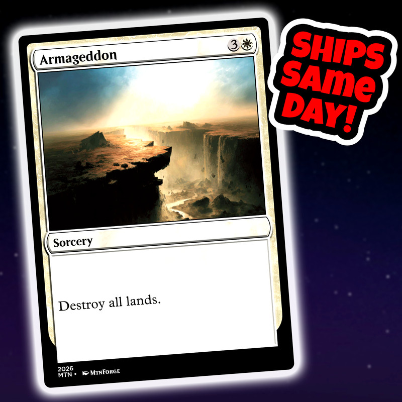 Armageddon - Custom Art Magic: The Gathering Playtest Card - Commander EDH