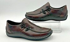 Rieker Shoes Antistress Celia Brown Leather Comfort Flats Women Size 6 US 36 EU