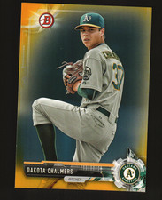 2017 Bowman Prospects Yellow #BP46 - Dakota Chalmers - Oakland Athletic   17-799